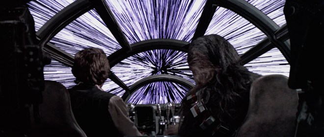 Han-Solo and Chewbacca are seasoned hyperspace users in the film Star Wars.