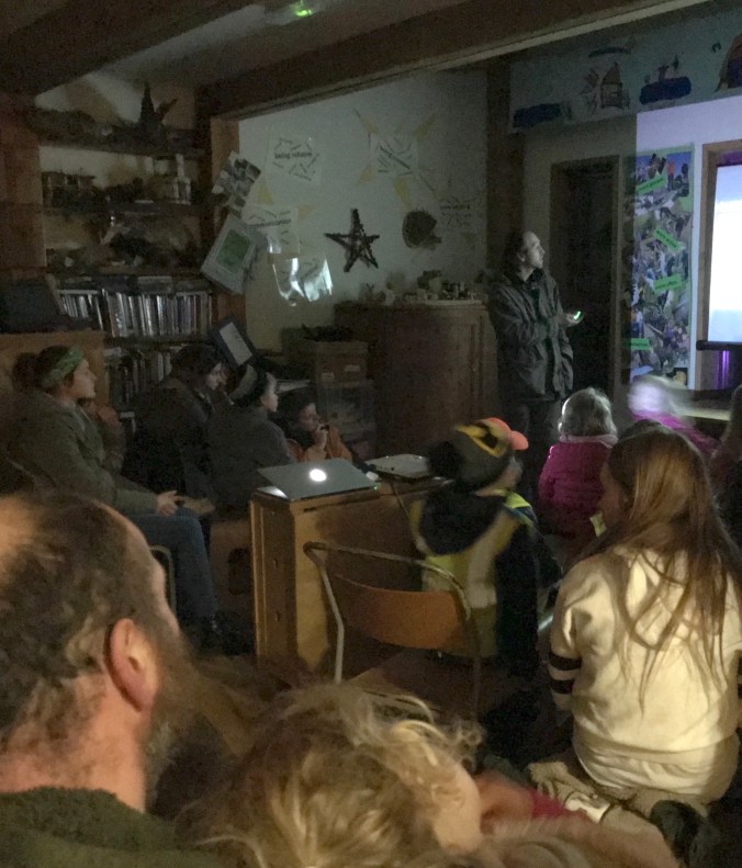 Stephen presenting Lunar Facts